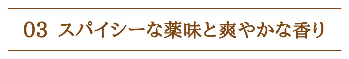 スパイシーな薬味と爽やかな香り